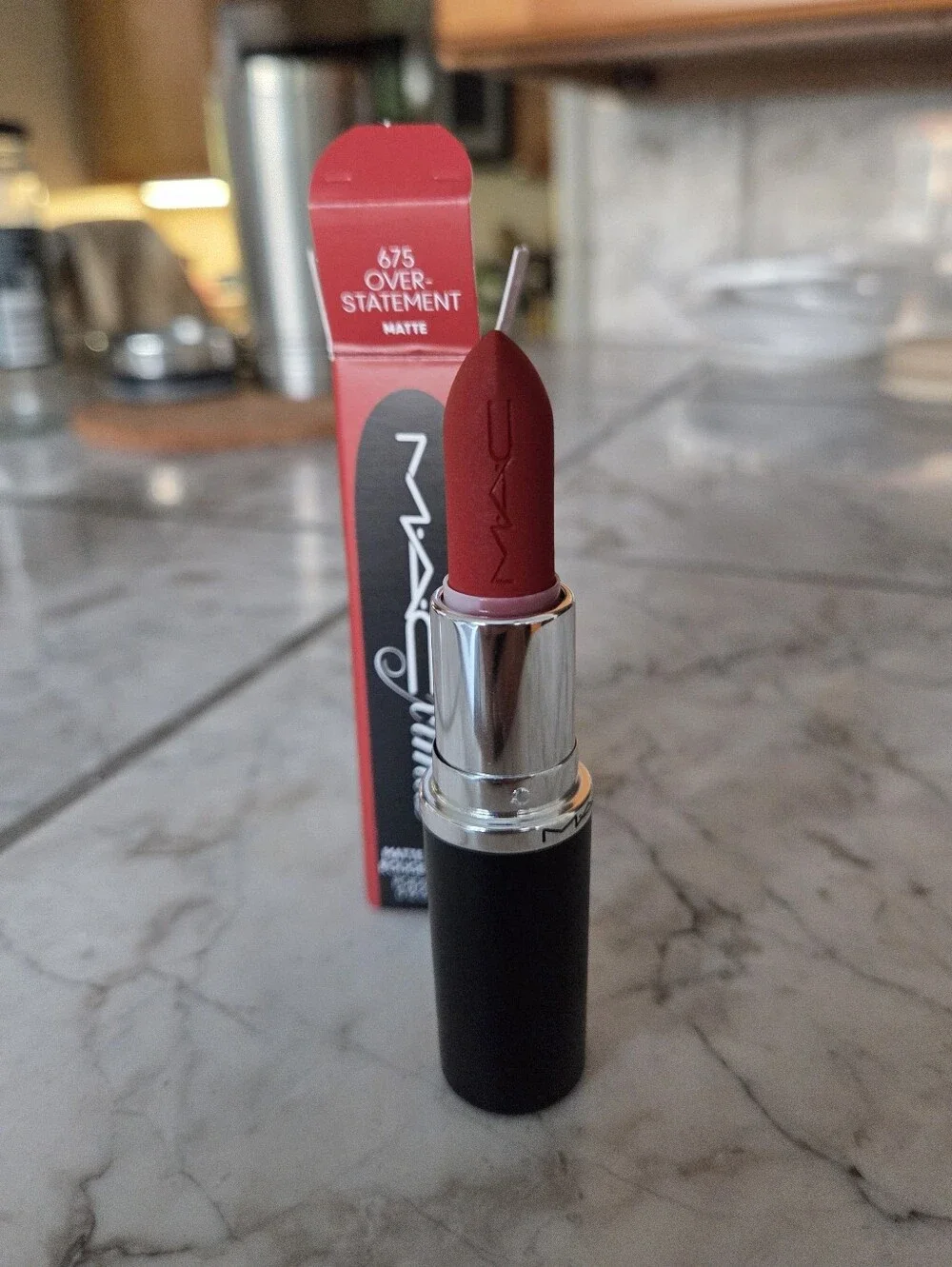 MAC Cosmetics Matte Lipstick - Overstatement 675 Deep Red